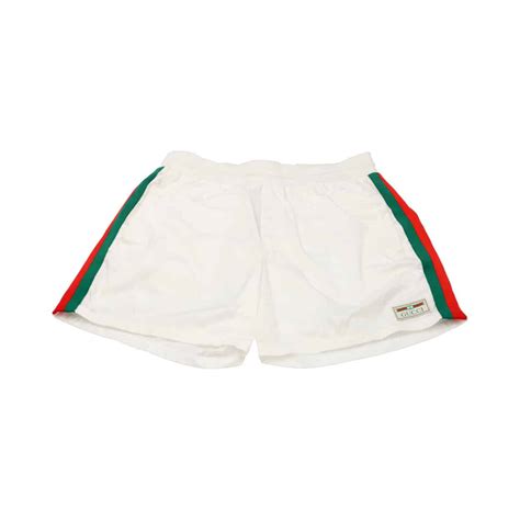 gucci swim shorts white|Gucci men swimsuit.